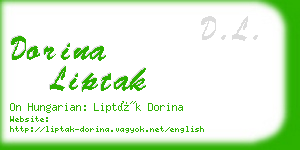 dorina liptak business card